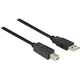 Delock USB 2.0 priključni kabel [1x USB 2.0 vtič A - 1x USB 2.0 vtič B] 11 m črn UL-certificiran