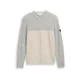 TOM TAILOR Pulover pesek/siva/črna