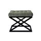 Atelier del Sofa Tabure 50x42x40cm, Crno-Zeleno