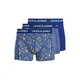 JACK & JONES Boksarice JACKEVIN temno modra / zlato-rumena / bela
