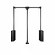 Lift za plakar Sisco Sistem 1806, Crni