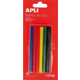 Silikonski ljepljivi štapići u boji APLI – o 7,5 ? 10 cm, 12 komada