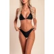 Bikini kopalke z bleščicami, črne