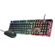 TRUST gejmerska tastatura i miš GXT 838 AZOR GAMING COMBO (Crna)  Mehanički tasteri, EN (US), 104