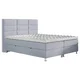 Carryhome POSTELJA Z VZMETNICO 140 cm x 200 cm , tekstil svetlo siva