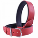 Ogrlica za pse - komfort kožna, crvena boja 55cm