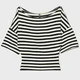 Cropp - Prugasta bluza - Krem