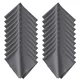 K&F KF 10pcs* Microfiber Cleaning cloth Kit, 15*18cm, Gray, Dry, in OPP bag