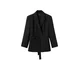 MANGO Blazer IGUANA črna