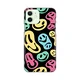 TELEMPIRE Silikonska maska za telefon iPhone 12 6.1 Black Color Smiles šarena