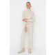 Trendyol Stone Soft-textured Basic Top and Bottom Set, Knitwear with Pants
