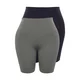 Trendyol Curve Navy Blue - Khaki 2-Pack Biker Knitted Leggings