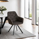 Homestyle4U Jedilni stol, 59x88x57 cm, siva