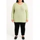 Plus size pulover, menta