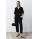 Trendyol Black Woven Shirt Trousers Aerobin Two Piece Set