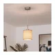 Brilagi - LED luster na sajli NUBILA 1xE27/60W/230V prečnik 14 cm svetlo braon