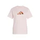 ADIDAS SPORTSWEAR Funkcionalna majica Floral temno rumena / oliva / roza / rdeča
