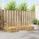 Setovi sofa 6 pcs Bijela Čvrsto drvo akacije