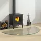 vidaXL Steklena plošča za kamin Transparentno 1200 x 600 mm Steklo