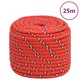 vidaXL Vrv za čoln rdeče 18 mm 25 m polipropilen