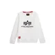 ALPHA INDUSTRIES Majica črna/bela