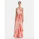 Elisabetta Franchi Poletna obleka ABR4752E2 CP9 Rdeča Regular Fit