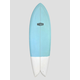Buster 64 Retro Fish Surfboard weiss / blau