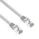 Mrežni LAN kabel S/FTP patchcord, Cat.6a, RJ45 muški - RJ45 muški, 50 m, dvostruko oklopljen, LSOH, sivi, 10 Gb/s, ekonomičan