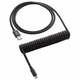 CableMod Classic Coiled Keyboard Cable USB-C zu USB Typ A, Midnight Black - 150cm CM-CKCA-CK-KK150KK-R
