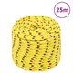 Vidaxl vidaXL Jadralna vrv, rumena, 12 mm, 25 m, polipropilen