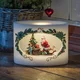Konstsmide Christmas Sveča iz pravega voska LED Božiček z otrokom - bela, večbarvna