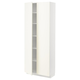 METOD Visoki element s policama, bela/Vallstena bela, 80x37x200 cm