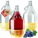 KADAX Demižon za vino 5L v košari s ključavnico, 3 kosi