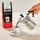 BIALETTI moka 3 + 250g kave