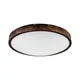 Stropna svetilka OAK SLIM 3xE27/15W/230V O 47 cm hrast/temno rjava