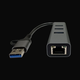 LC Power lc-hub-c-multi-9 usb-a/usb-c hub with 3x usb-a + rj45 antracit black ( 24959 )