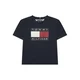 TOMMY HILFIGER Majica Heritage mornarska/rdeča/črna/bela