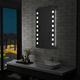 VIDAXL kopalniško LED stensko ogledalo (60x100cm)