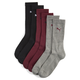 Mens Puma CREW SOCK 3P, Red, Size 35-38, Clothing