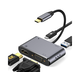 E-GREEN Adapter USB 3.1 Tip C (M) HDMI+VGA+ 3.0 USB + tip C