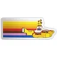 The Beatles Yellow Submarine Coloured Stripes Embossed Magnet