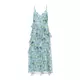 VERO MODA Obleka VMSMILLA svetlo modra / oliva / off-bela