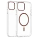 Transparent Color Ring MagSafe maska za iPhone 13 Pro – Zlatna
