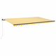 Tenda na ručno uvlačenje 500 x 300 cm žuto-bijela