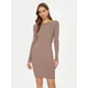 Guess Pletena obleka W5RK21 Z3L10 Bež Regular Fit