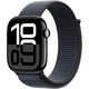 Apple Watch Series 10 [GPS 46mm case] Smartwatch with Jet Black Aluminium Case with Ink Sport Loop. Fitness Tracker, ECG App, Always-On Retina Display, Carbon Neutral