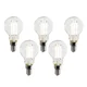 Komplet 5 pametnih LED žarnic E14 P45 prozornih 4,2 W 470 lm 2700-6500K