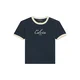 Calvin Klein Jeans Majica nočno modra / off-bela