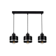 Luster na sajli BODO SILVER 3xE27/60W/230V