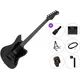 PSD Guitars JM-100B Premium SET Open Pore Black Električna kitara